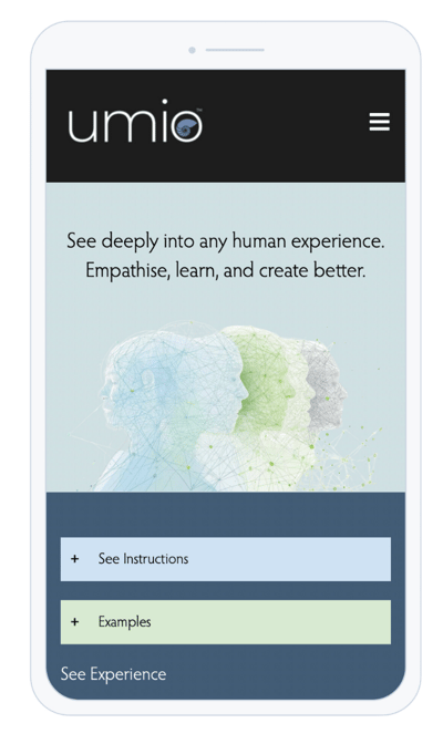 Umio See deeply into any human experience app.-1